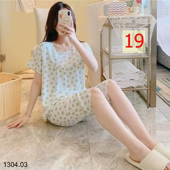 26HA1304.03 - BỘ LANH LỤA LỬNG MẶC NHÀ NỮ