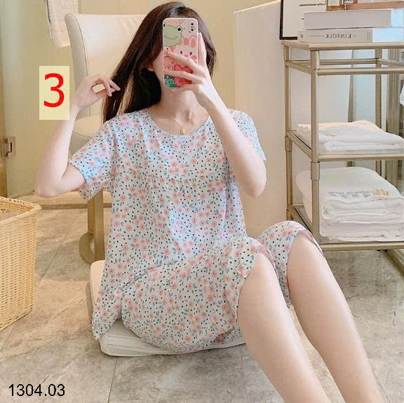 26HA1304.03 - BỘ LANH LỤA LỬNG MẶC NHÀ NỮ
