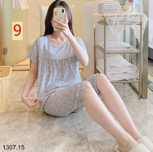 26HA1307.15 - BỘ LANH LỤA LỬNG MẶC NHÀ NỮ
