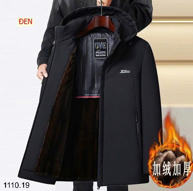 26HA1110.19 - ÁO KHOÁC PARKA LÓT LÔNG TẶNG BỐ