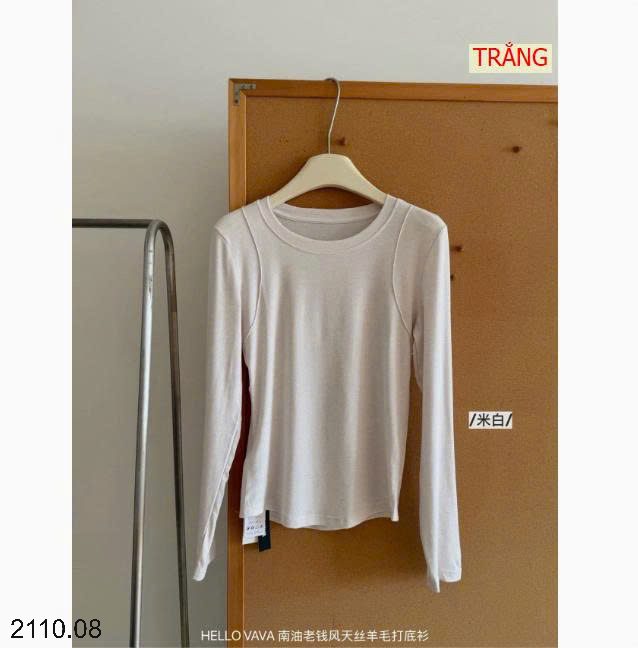 26HA2110.08 - ÁO THUN DÀI TAY NỮ HELLO VAVA