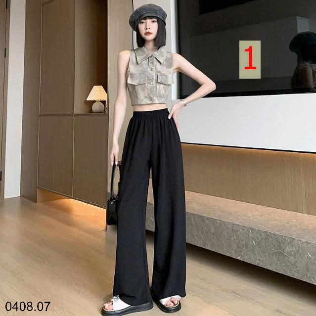 26HA0408.07 - QUẦN CHỐNG NẮNG ỐNG RỘNG NỮ
