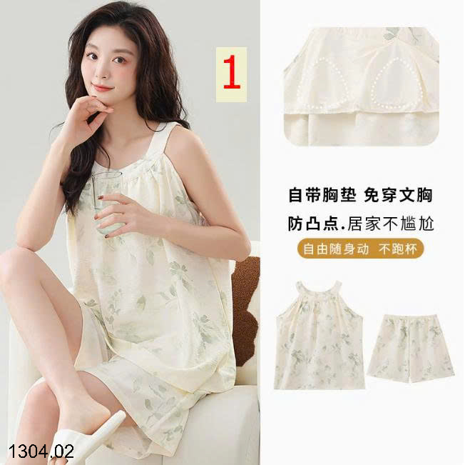 26HA1304.02 - BỘ NGỦ 2 DÂY MẶC NHÀ NỮ