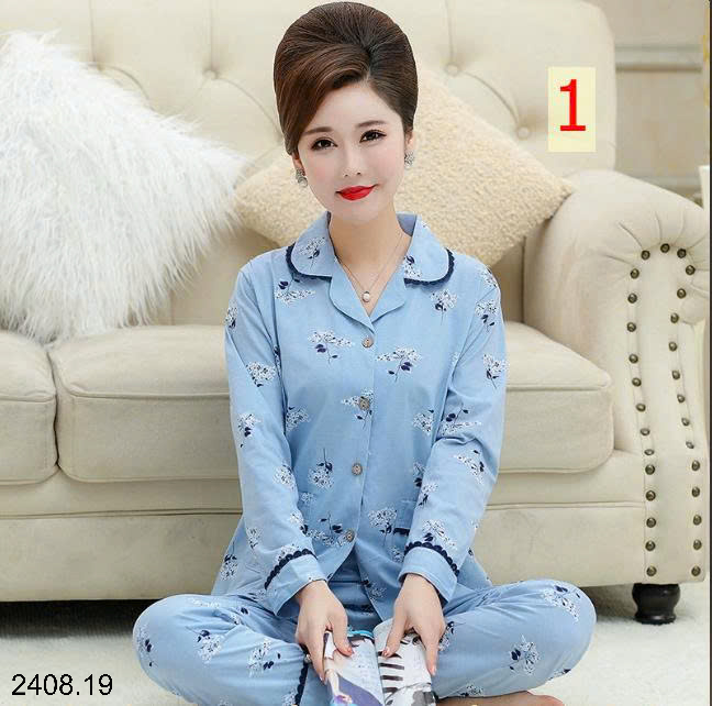 26HA2408.19 - BỘ PIZAMA TRUNG NIÊN CHO MẸ