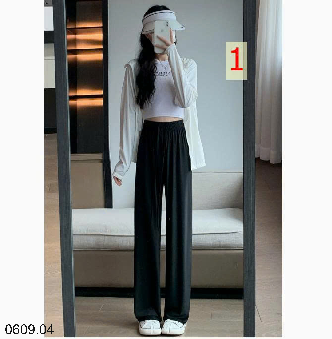 26HA0609.04 - SET 2 QUẦN DÀI LỤA BĂNG CHO NỮ