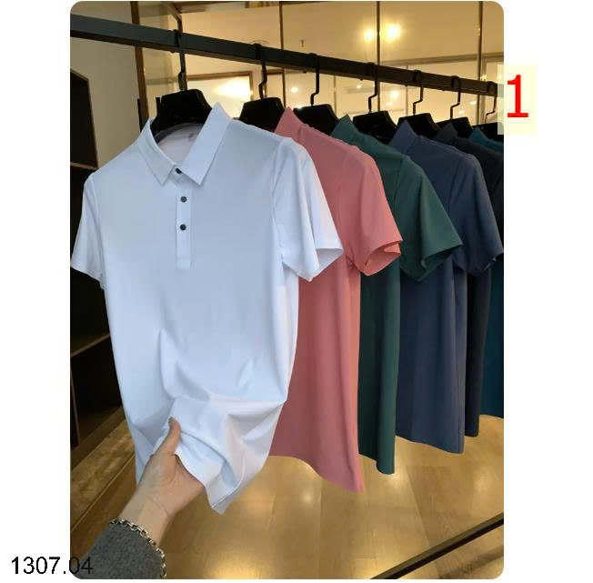 26HA1307.04 - POLO LỤA BĂNG NAM INBLUE