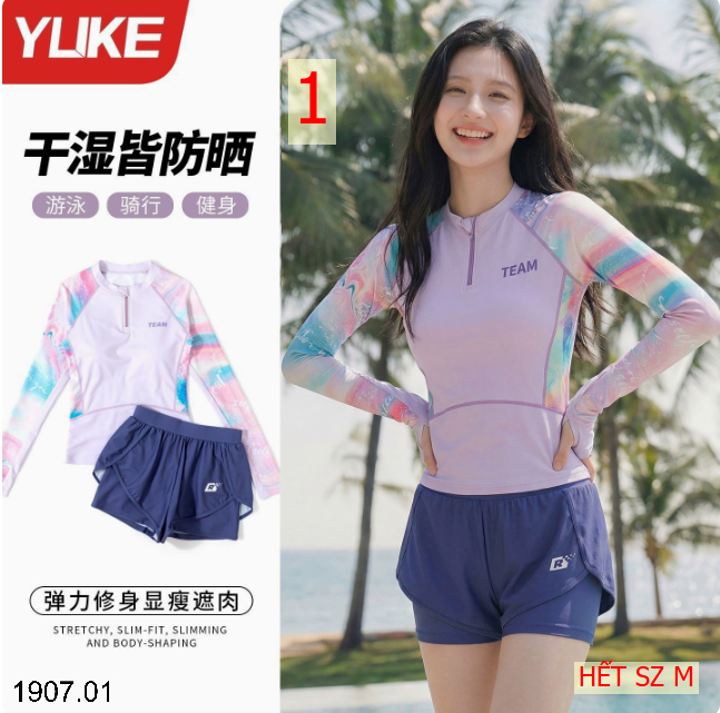 26HA1907.01 - BỘ BƠI NỮ YUKE DÀI TAY