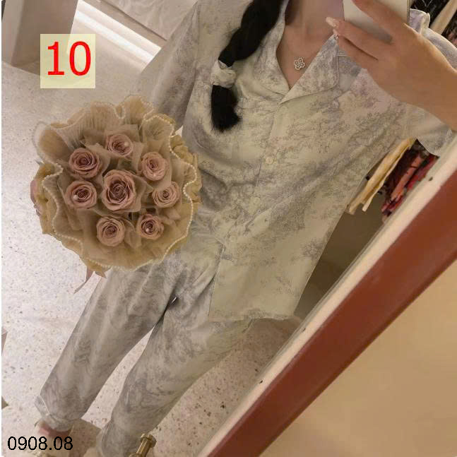 26HA0908.08 - BỘ LỤA PIZAMA THU ĐÔNG