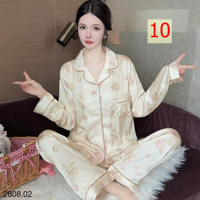 26HA2808.02 - BỘ PIZAMA LỤA CHO NỮ