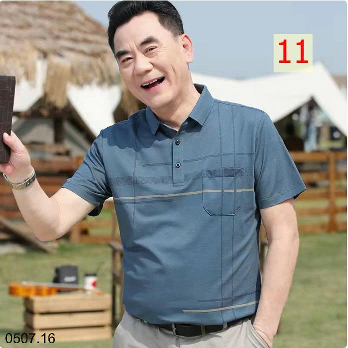 26HA0507.16 - ÁO POLO TRUNG NIÊN CHO BỐ