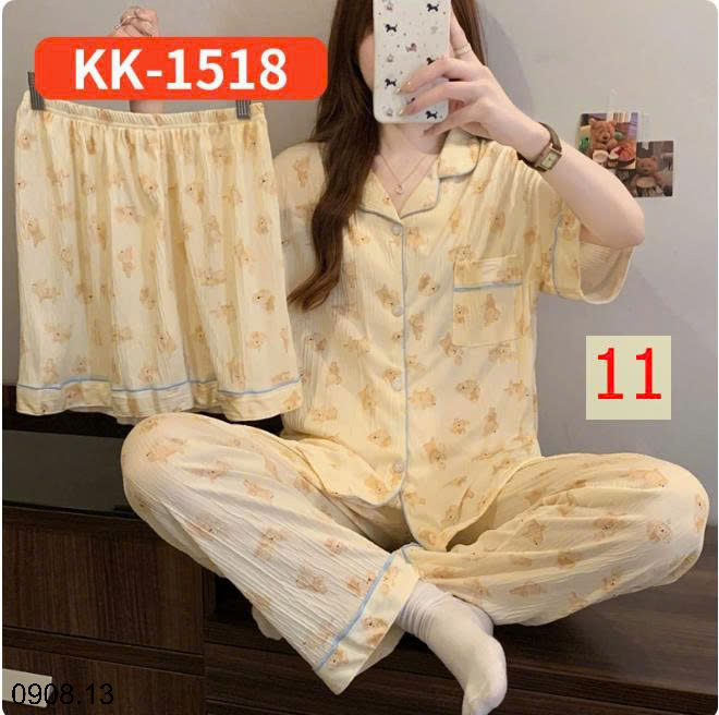 26HA0908.13 - SET BỘ MẶC NHÀ 3 CHI TIẾT CHO NỮ