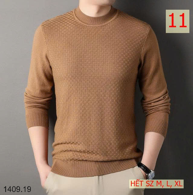 26HA1409.19 - ÁO LEN NAM CỔ 3P GIỮ NHIỆT