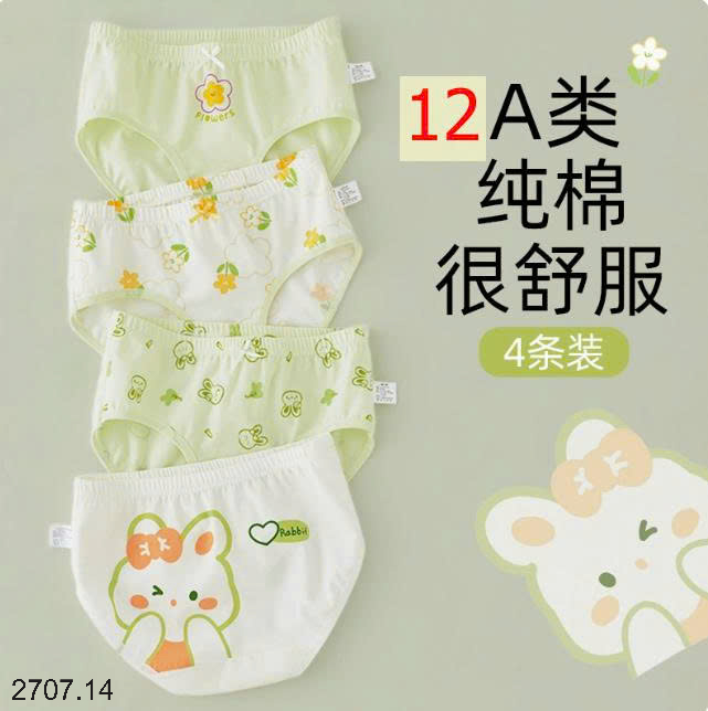 26HA2707.14 - SET 4 QUẦN CHÍP BÉ GÁI