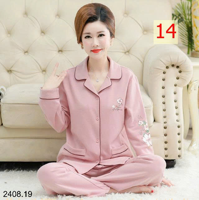 26HA2408.19 - BỘ PIZAMA TRUNG NIÊN CHO MẸ
