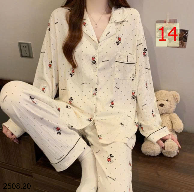 26HA2508.20 - BỘ NỮ PIZAMA MẶC NHÀ