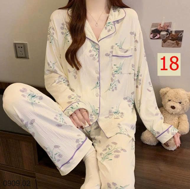 26HA0909.02 - PIZAMA DÀI TAY NỮ MẶC NHÀ