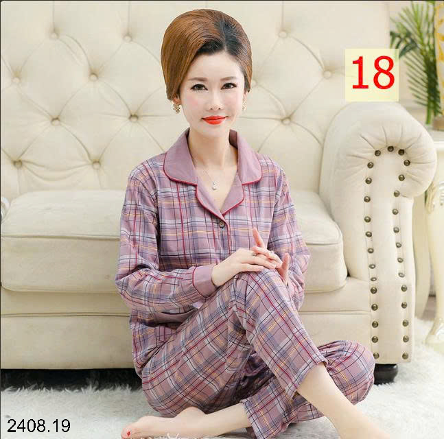 26HA2408.19 - BỘ PIZAMA TRUNG NIÊN CHO MẸ