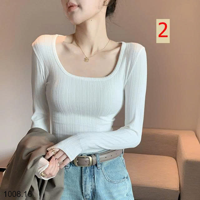 26HA1008.16 - ÁO THUN GÂN CỔ U CHO NỮ