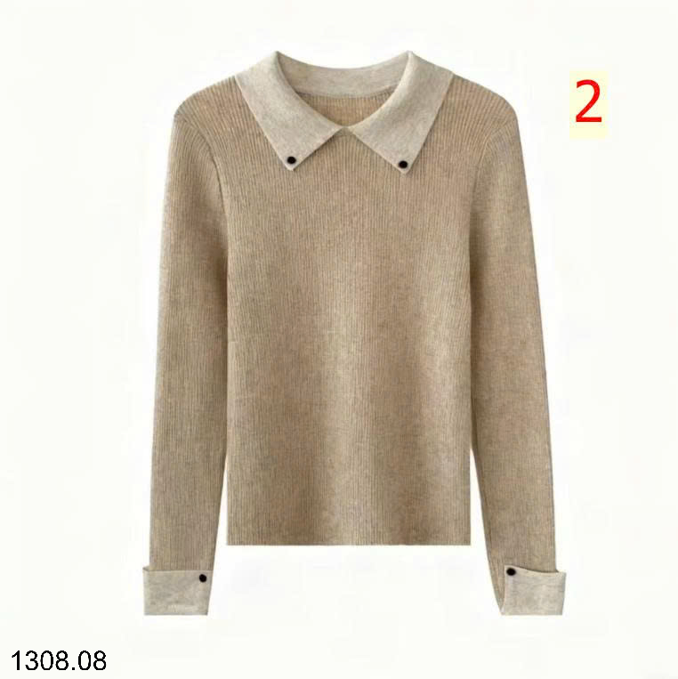 26HA1308.08 - ÁO LEN CỔ POLO CHO NỮ
