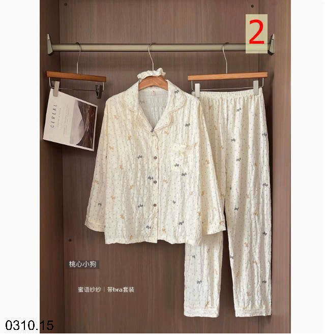 26HA0310.15 - BỘ PIZAMA CHẤT LIỆU BÔNG MỀN