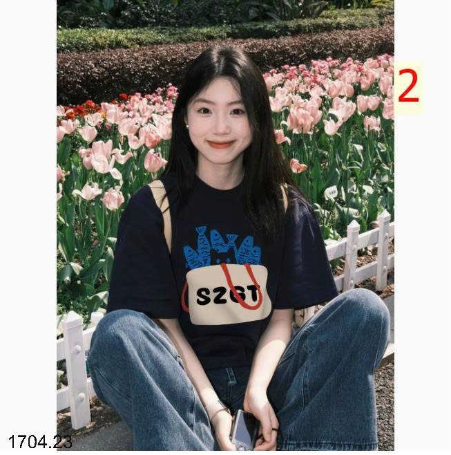 26HA1704.23 - ÁO PHÔNG COTTON CHO NỮ