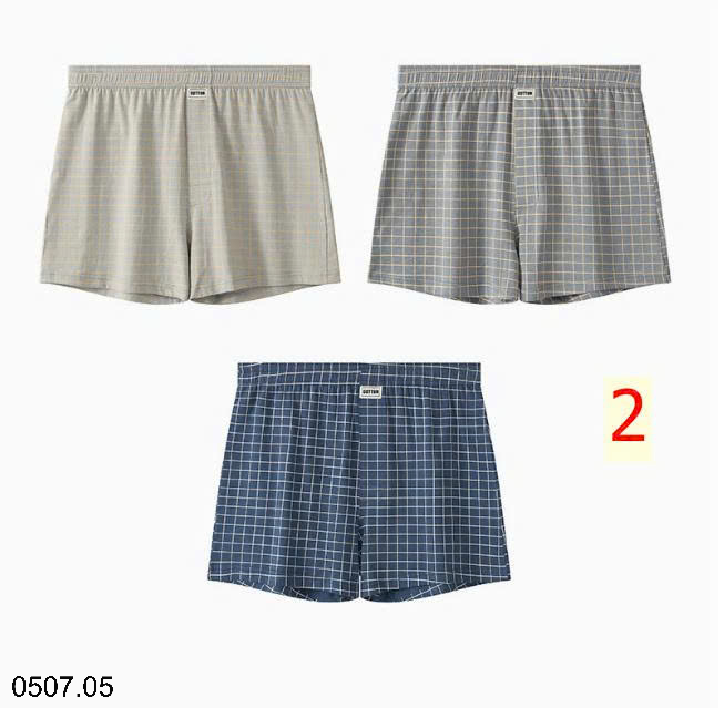 26HA0507.05 - SET 3 QUẦN KẺ SÀ LỎN NAM