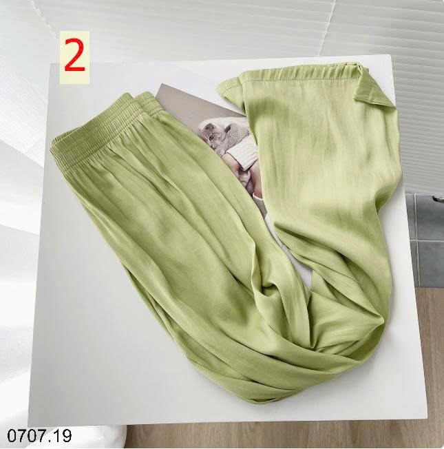 26HA0707.19 - QUẦN ỐNG RỘNG TƠ LỤA MỀN MÁT