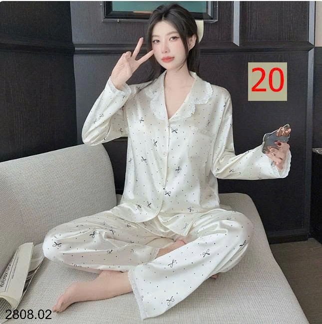 26HA2808.02 - BỘ PIZAMA LỤA CHO NỮ
