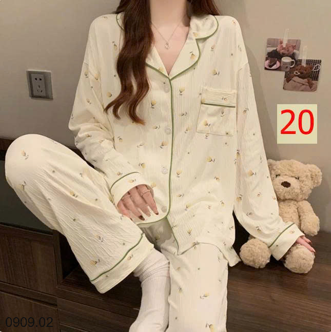 26HA0909.02 - PIZAMA DÀI TAY NỮ MẶC NHÀ
