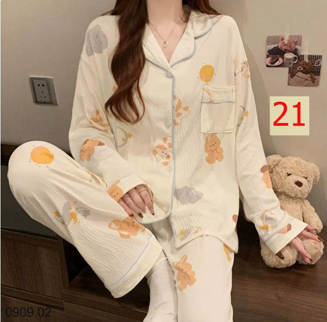 26HA0909.02 - PIZAMA DÀI TAY NỮ MẶC NHÀ
