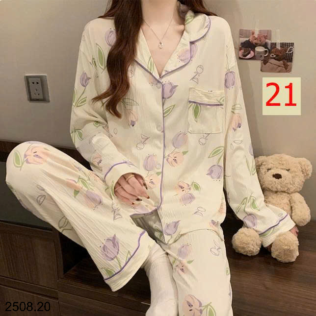 26HA2508.20 - BỘ NỮ PIZAMA MẶC NHÀ