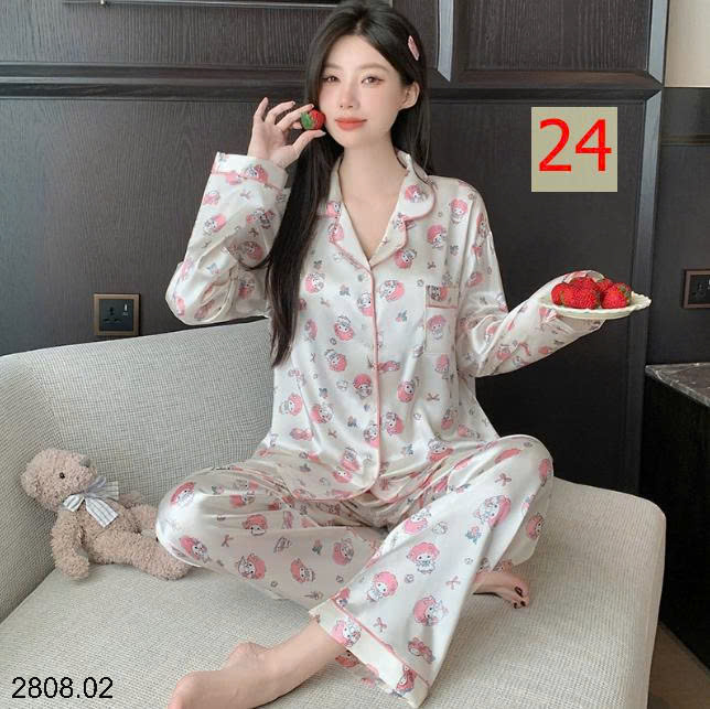 26HA2808.02 - BỘ PIZAMA LỤA CHO NỮ