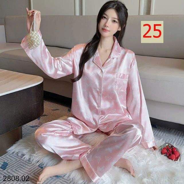 26HA2808.02 - BỘ PIZAMA LỤA CHO NỮ