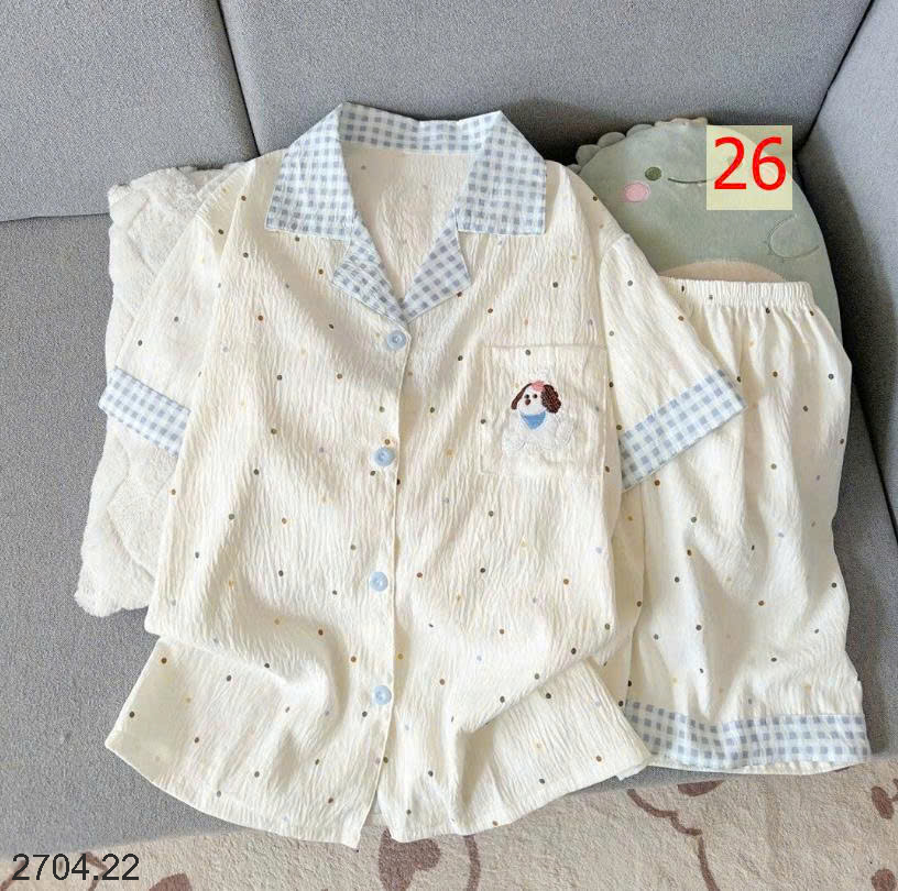 26HA2704.22 - BỘ PIZAMA MẶC NHÀ CHO NỮ