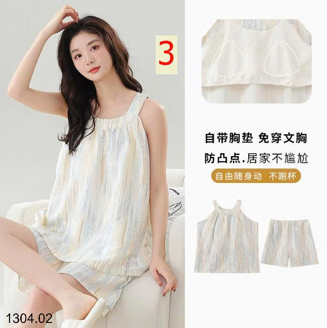26HA1304.02 - BỘ NGỦ 2 DÂY MẶC NHÀ NỮ