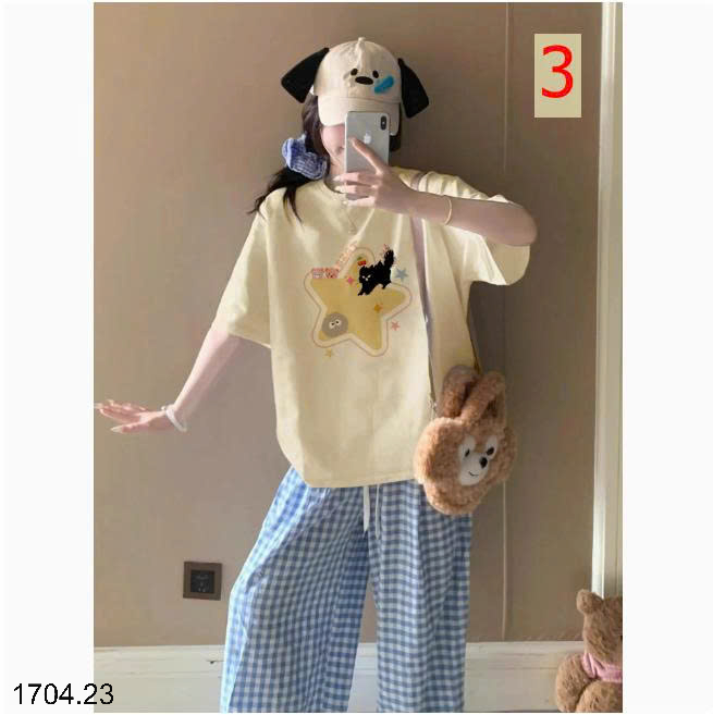 26HA1704.23 - ÁO PHÔNG COTTON CHO NỮ