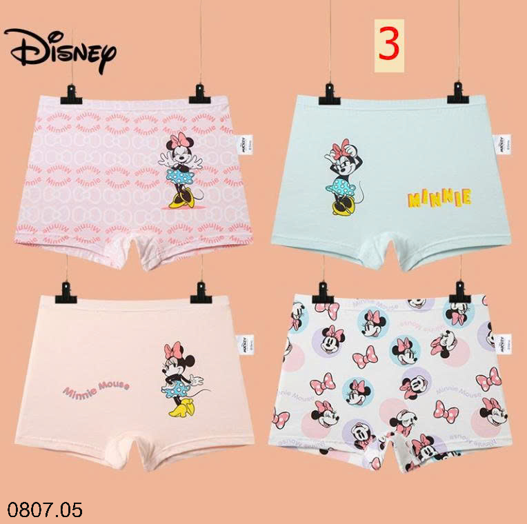 26HA0807.05 - SET 4 QUẦN CHÍP ĐÙI DISNEY CHO BÉ