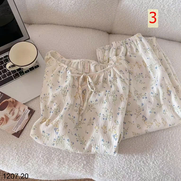 26HA1207.20 - BỘ DÀI TAY BÔNG MÂY CỔ TRÒN