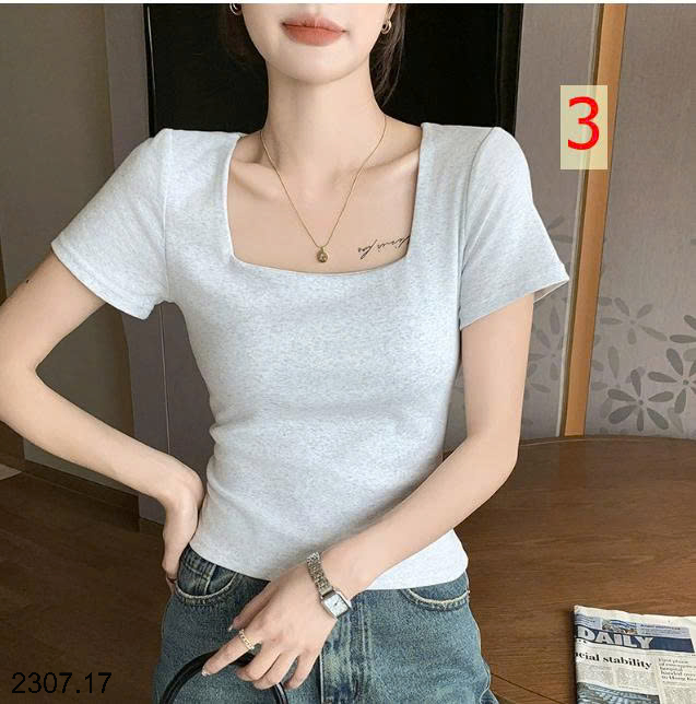 26HA2307.17 - ÁO CỔ U NỮ QUẢNG CHÂU