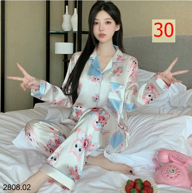 26HA2808.02 - BỘ PIZAMA LỤA CHO NỮ