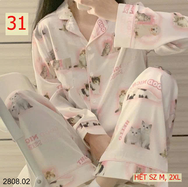26HA2808.02 - BỘ PIZAMA LỤA CHO NỮ