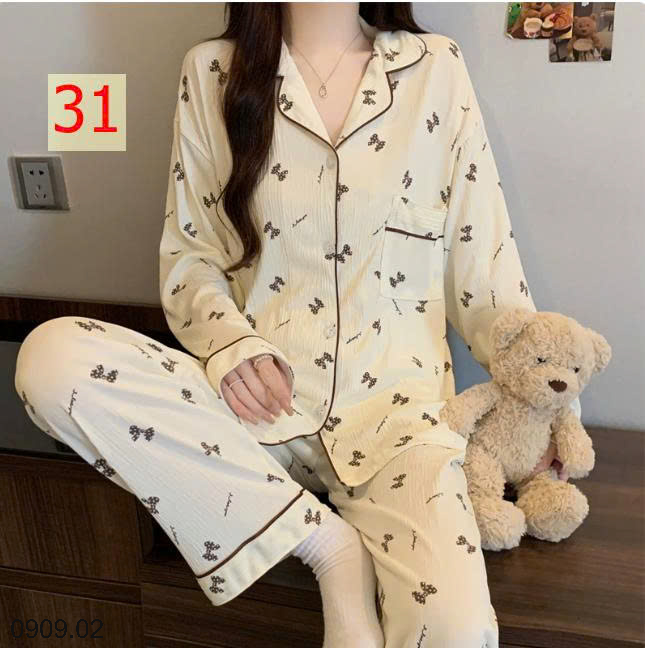 26HA0909.02 - PIZAMA DÀI TAY NỮ MẶC NHÀ