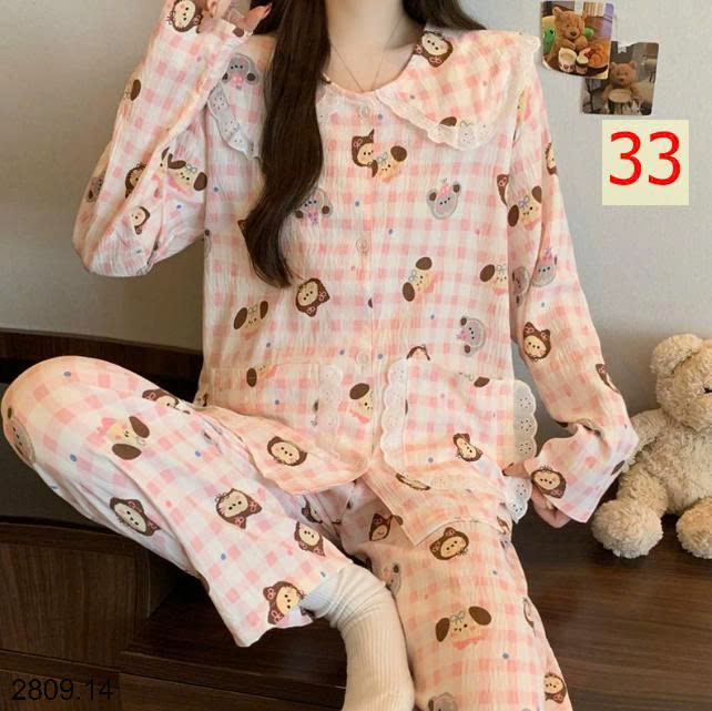 26HA2809.14 - BỘ DÀI MẶC NHÀ VIỀN BÈO TIỂU THƯ