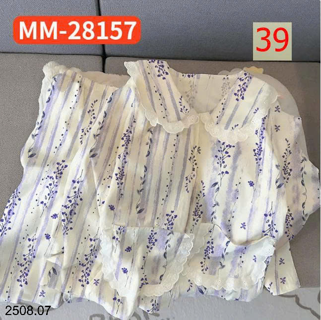 26HA2508.07 - BỘ NỮ MẶC NHÀ CỔ BÈO CHO NỮ
