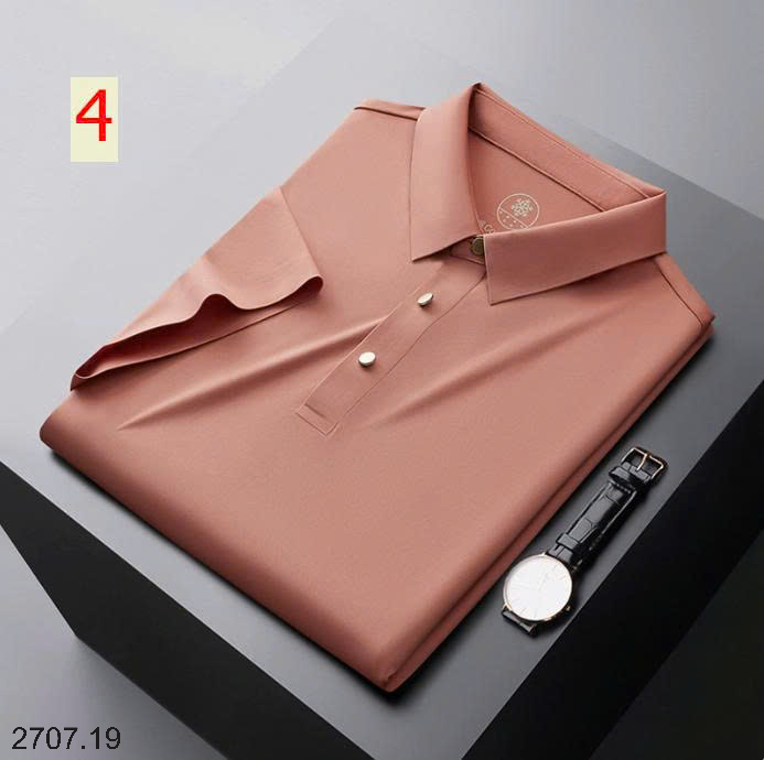 26HA2707.19 - POLO LỤA BĂNG NAM LIỀN MẠCH CAO CẤP