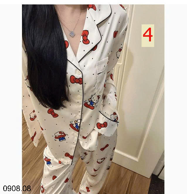 26HA0908.08 - BỘ LỤA PIZAMA THU ĐÔNG