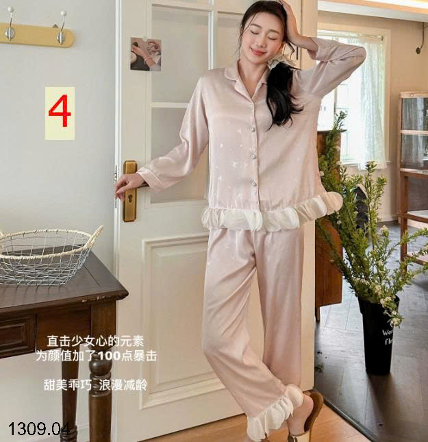 26HA1309.04 - BỘ MẶC NHÀ MADNONO VIỀN BÈO