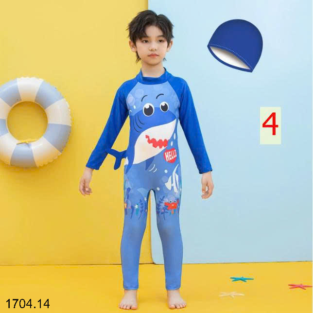 26HA1704.14 - SET ĐỒ BƠI LIỀN DÀI THÂN BÉ TRAI