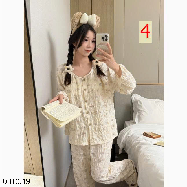 26HA0310.19 - BỘ ĐỒ NGỦ DÀI TAY TENCE