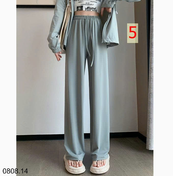26HA0808.14 - SET 2 QUẦN ỐNG RỘNG LỤA BĂNG